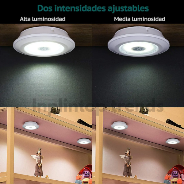 Dos intensidades ajustables para las luces LED