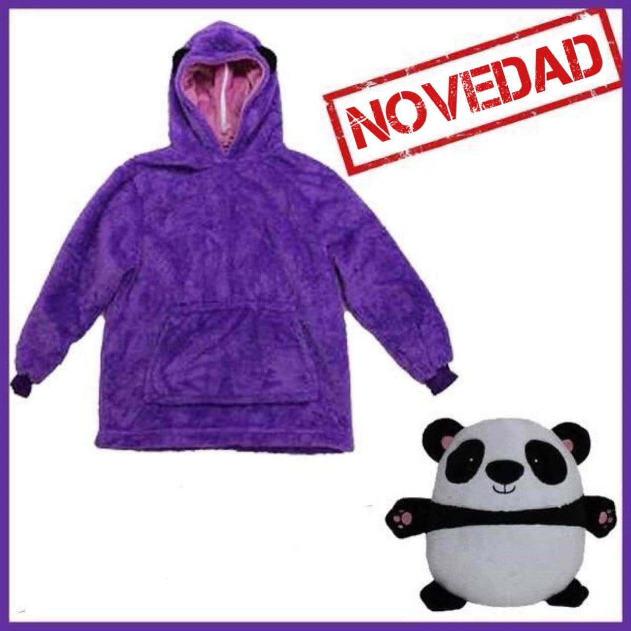 Peluche reversible a sudadera